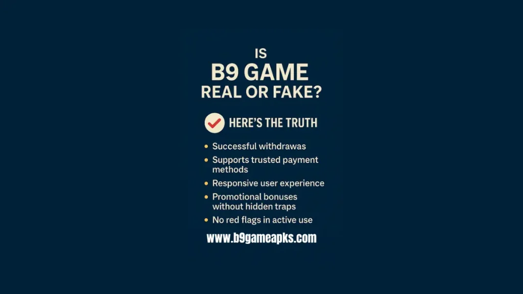 B9 Game Real or Fake